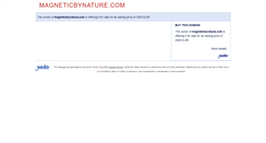 Desktop Screenshot of magneticbynature.com