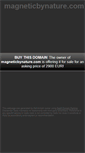 Mobile Screenshot of magneticbynature.com
